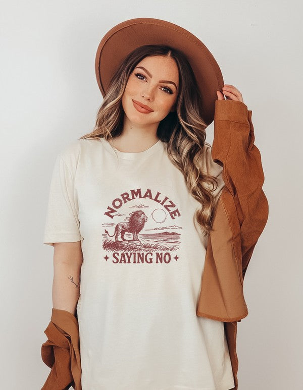 Normalize Saying No Graphic Tee