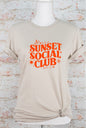 Sunset Social Club Bella Canvas Graphic Tee