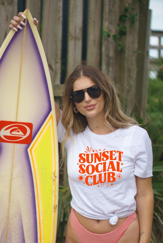 Sunset Social Club Bella Canvas Graphic Tee