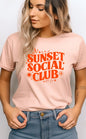 Sunset Social Club Bella Canvas Graphic Tee