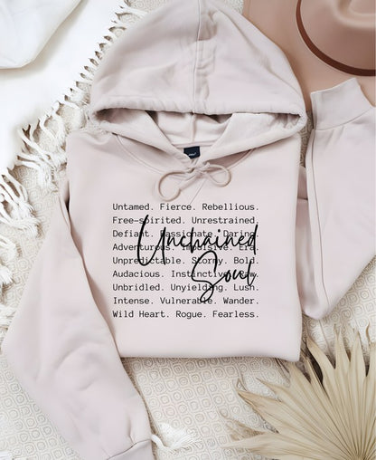 Unchained Soul Words Graphic Hoodie