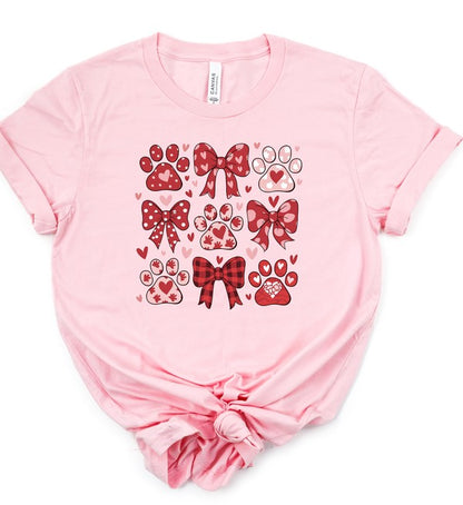 Valentine Dog Coquette Graphic Tee {Ships in 3-5 Business Days}