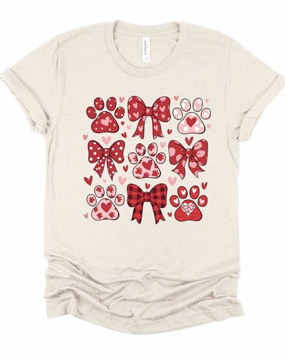 Valentine Dog Coquette Graphic Tee {Ships in 3-5 Business Days}