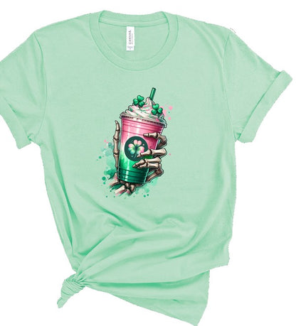 Shamrock Shake Graphic Crew Neck Tee {Ships in 3-5 Business Days}