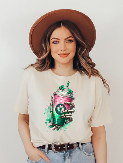 Shamrock Shake Graphic Crew Neck Tee {Ships in 3-5 Business Days}