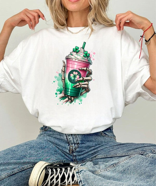 Shamrock Shake Graphic Crew Neck Tee {Ships in 3-5 Business Days}