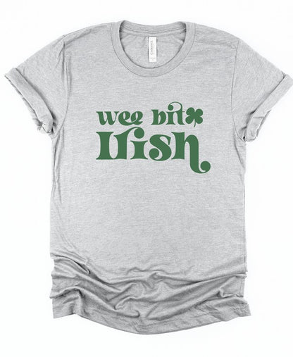 Wee Bit Irish Graphic Crew Neck Tee {Ships in 3-5 Business Days}