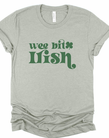 Wee Bit Irish Graphic Crew Neck Tee {Ships in 3-5 Business Days}