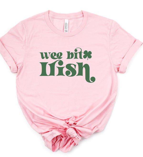 Wee Bit Irish Graphic Crew Neck Tee {Ships in 3-5 Business Days}