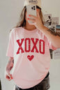 XOXO LOVE HEART VALENTINES GRAPHIC TEE