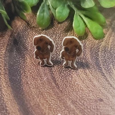 Weiner Dog | Stud Earrings