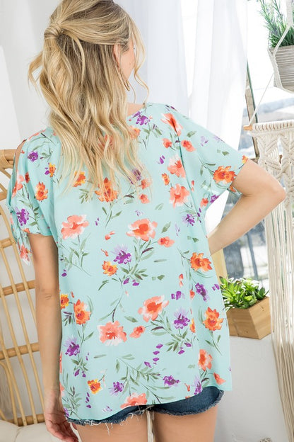 FLORAL BOXY TOP