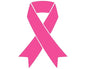Breast Cancer Awareness Pink Ribbon Glass Stud Earrings