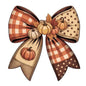 Autumn Bow Glass Stud Earrings