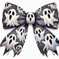 Ghost Bow Stud Earrings
