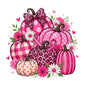 Breast Cancer Awareness Pumpkins Stud Earrings
