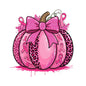 Pink Leopard Breast Cancer Awareness Pumpkin Stud Earrings