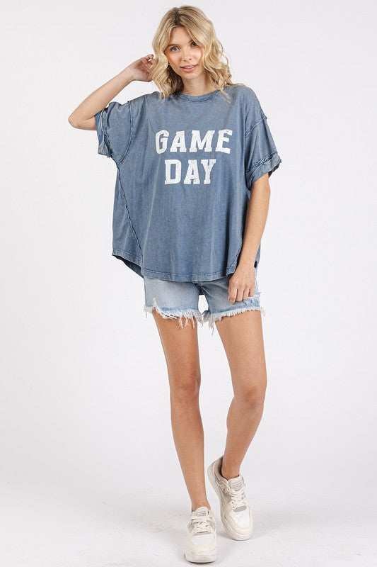 Mittoshop GAME DAY Round Neck Short Sleeve T-Shirt