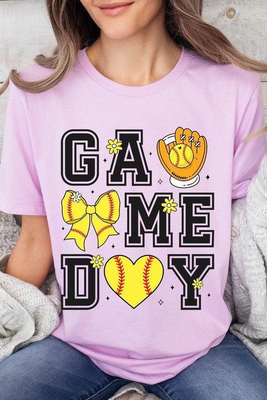 Softball Game Day Graphic Plus Tee