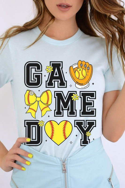 Softball Game Day Graphic Plus Tee