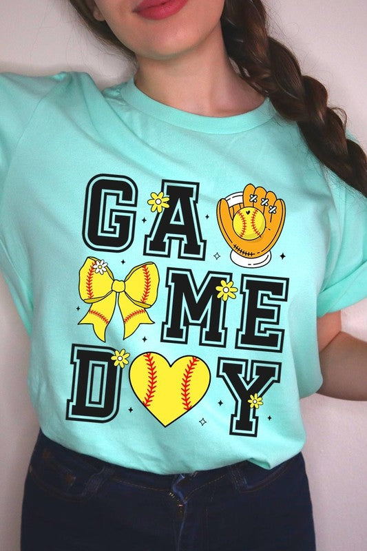 Softball Game Day Graphic Plus Tee