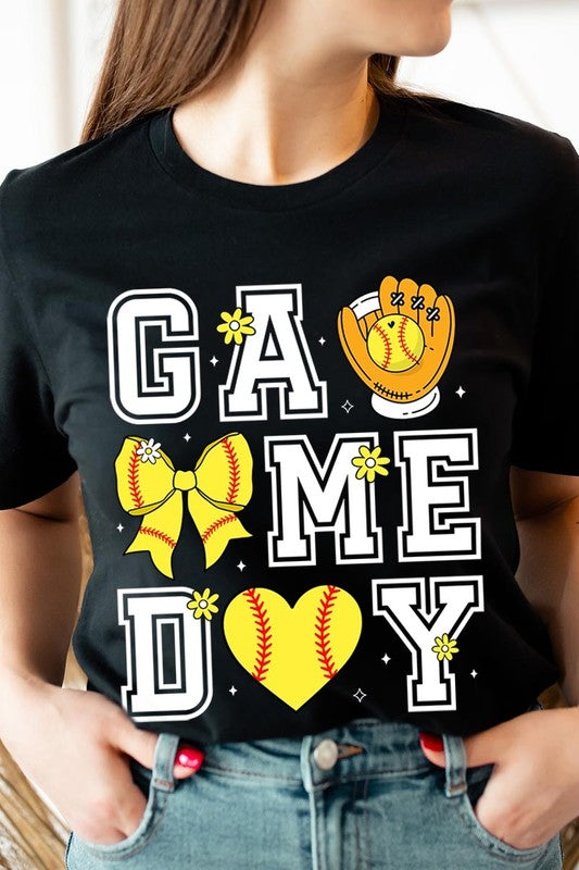 Softball Game Day Graphic Plus Tee