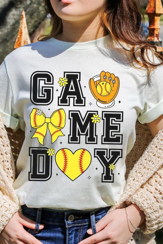 Softball Game Day Graphic Plus Tee