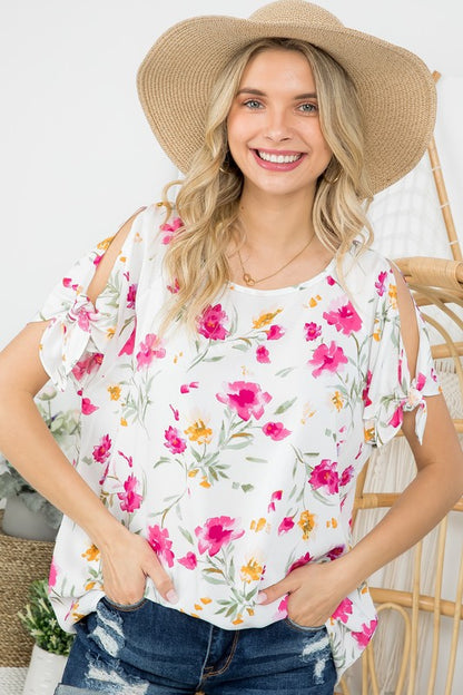 FLORAL BOXY TOP