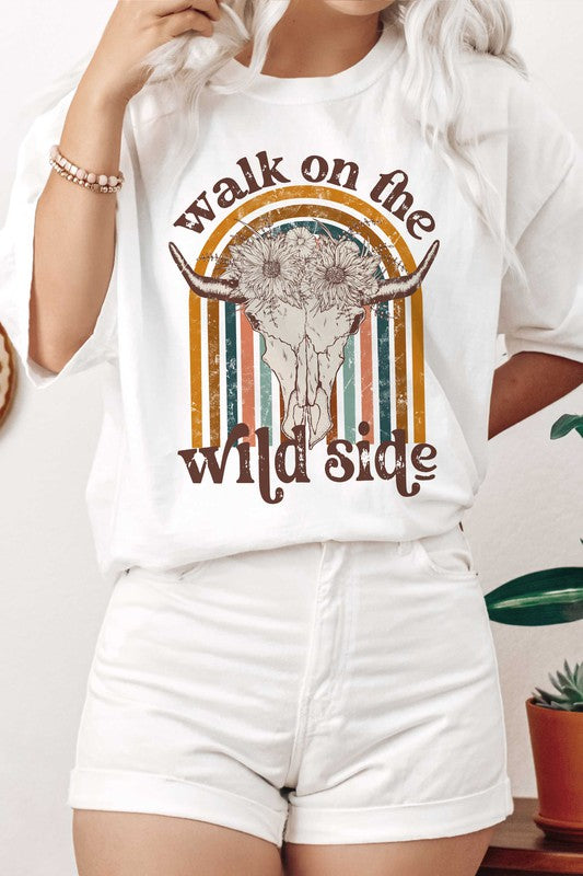 WALK ON THE WILD SIDE LONGHORN Graphic T-Shirt