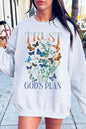 Trust God's Plan Christian Graphic Plus Sweatshirt