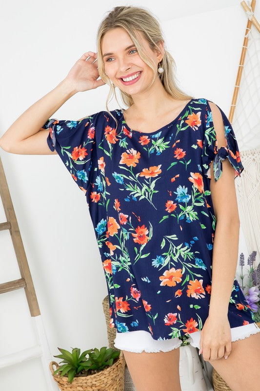 FLORAL BOXY TOP