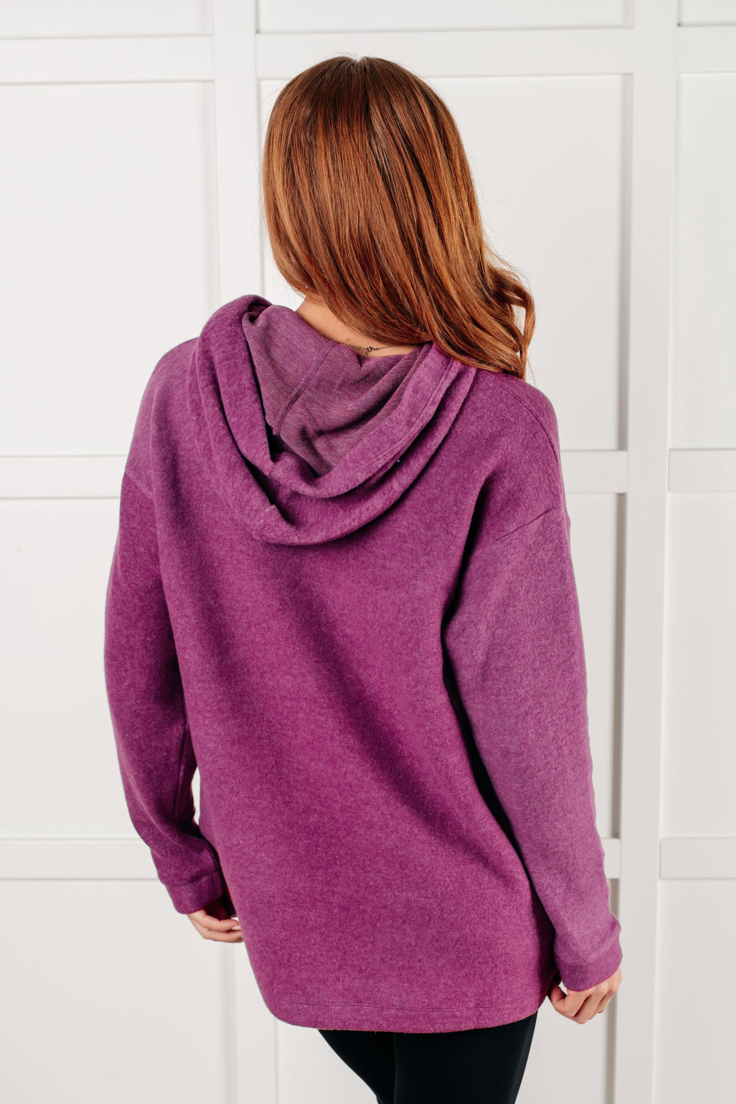 Basically My Favorite Hooded Pullover in Light Plum  (Ships in 3-5 Business Days)