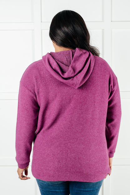 Basically My Favorite Hooded Pullover in Light Plum  (Ships in 3-5 Business Days)