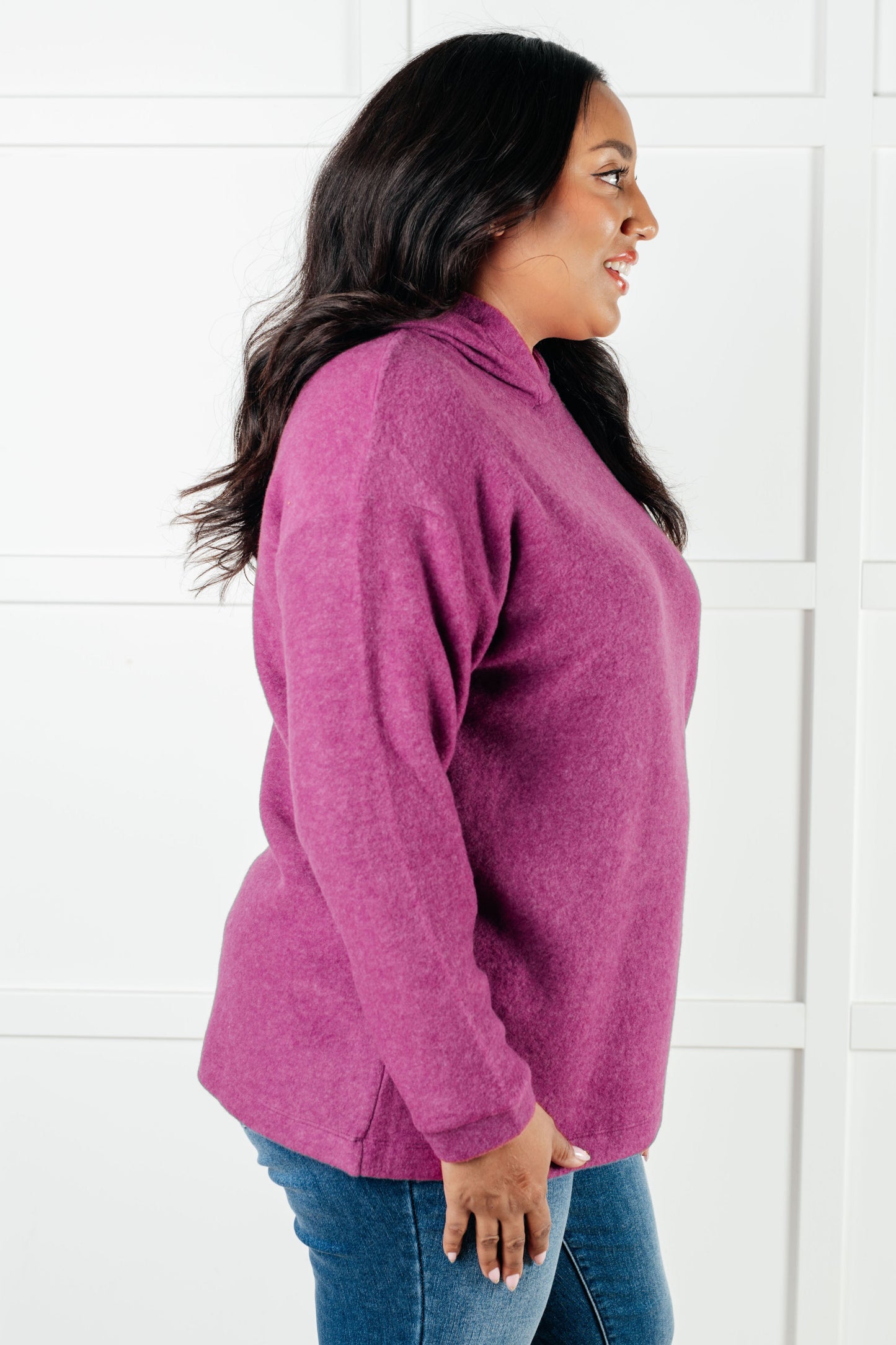 Basically My Favorite Hooded Pullover in Light Plum  (Ships in 3-5 Business Days)