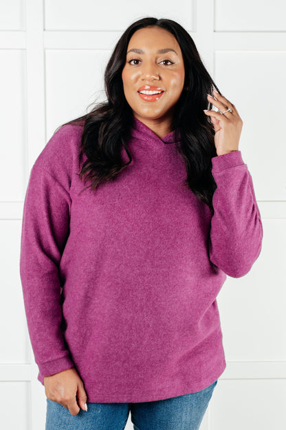 Basically My Favorite Hooded Pullover in Light Plum  (Ships in 3-5 Business Days)