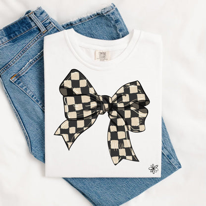 Checkered Bow TEE.