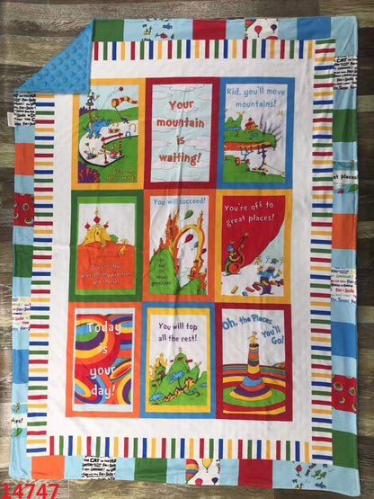 Oh The Places You'll Go! Youth Blanket 40x30 inches ♡ Ships in Approx 3-4 weeks {Custom Made}