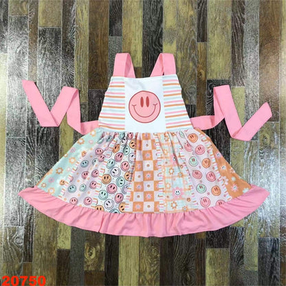 Smiley Twirl Youth Dress ♡ Ships in Approx 3-4 weeks {Custom Made}