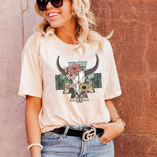 Desert Skull Comfort Colors Tee ♡ Ships in 3-7 BD