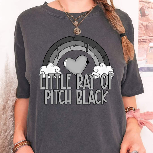 Little Ray of Pitch Black Comfort Colors Tee ♡ Ships in 3-7 BD