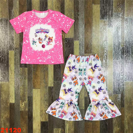 Super Kitties Youth Pant Set ♡ Ships in Approx 3-4 weeks {Custom Made}