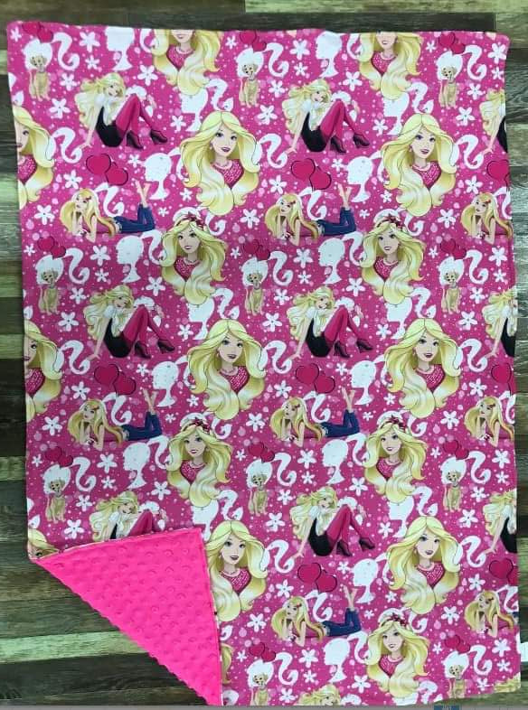 Barbie Youth Blanket '40x30 inches' ♡ Ships in Approx 3-4 weeks {Custom Made}