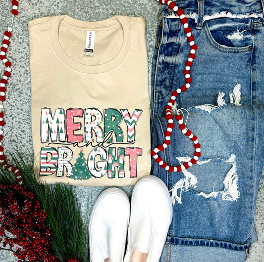 Merry and Bright Vintage Tee