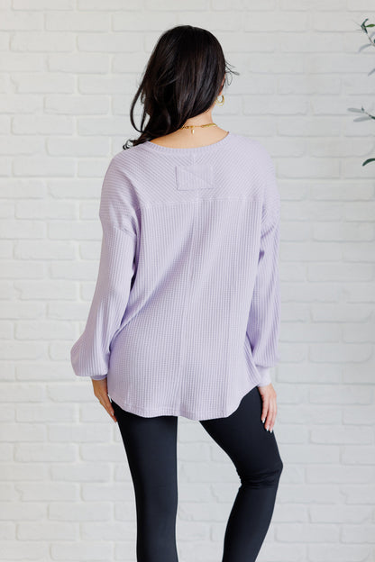 Good Things Are Coming V-Neck Top in Lavender