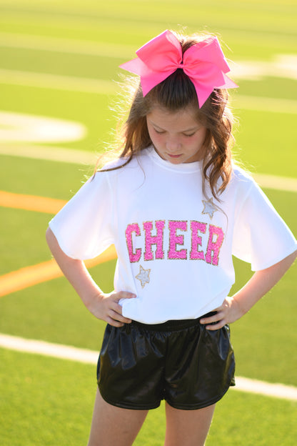 Cheer Faux Patch Tee