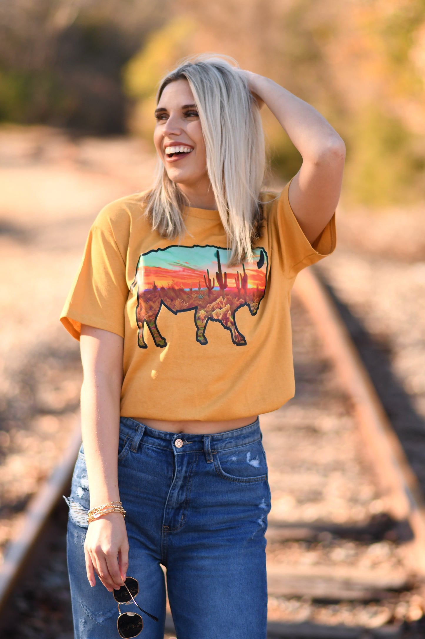 Sunset Bison Tee ♡ Ships in 3-5 Bus. Days