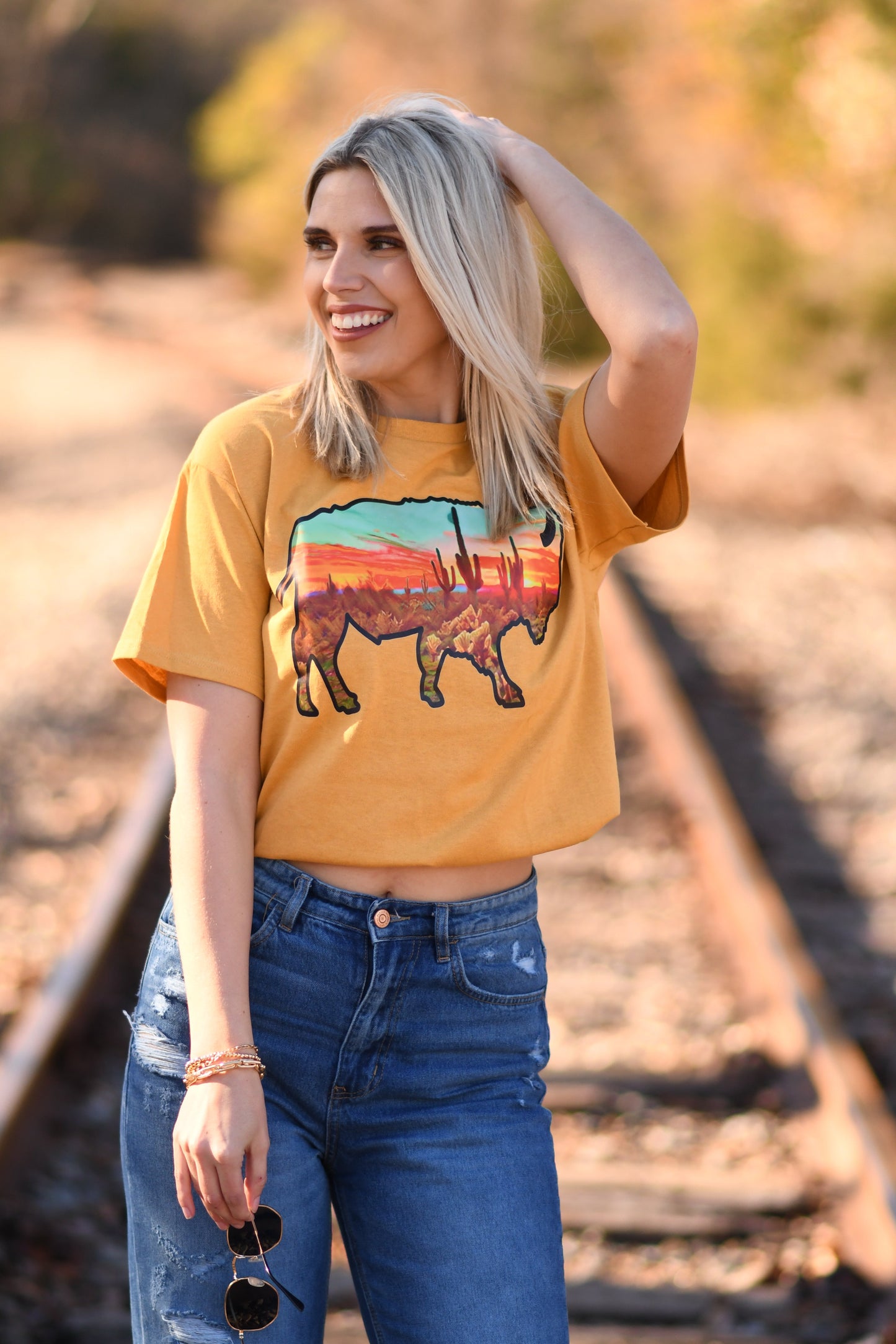 Sunset Bison Tee ♡ Ships in 3-5 Bus. Days