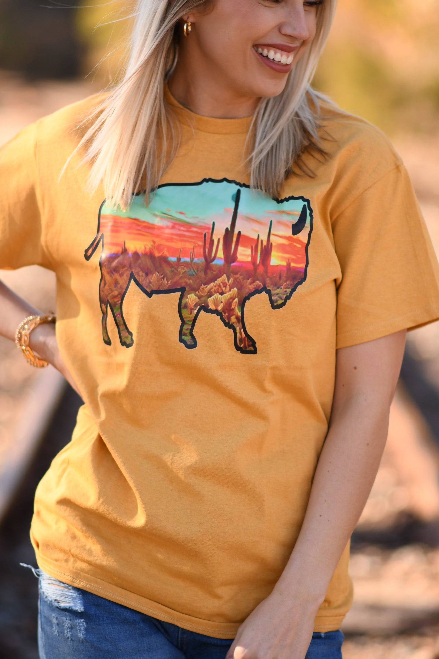 Sunset Bison Tee ♡ Ships in 3-5 Bus. Days