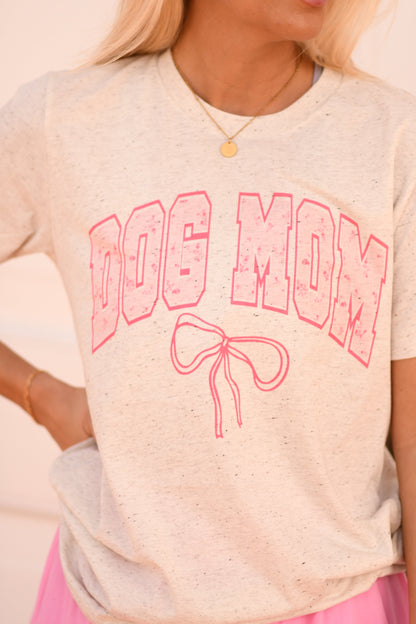 Dog Mom Bow Tee ♡ Ships in 5-7 Bus. Days