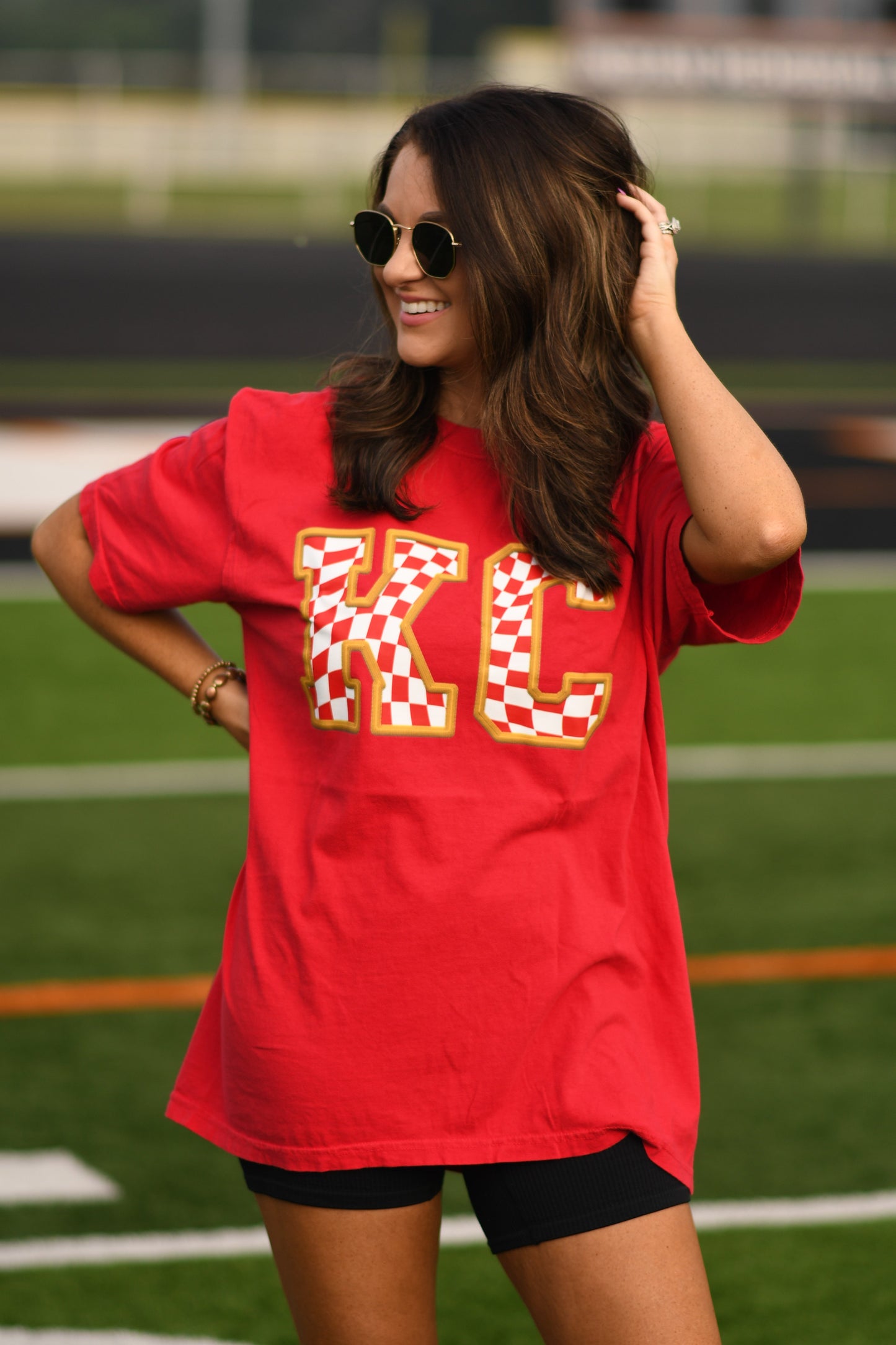 KC Chiefs Checkered Tee